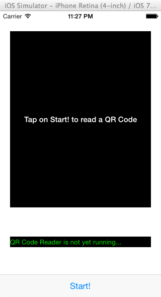QR Code Demo App for iPhone