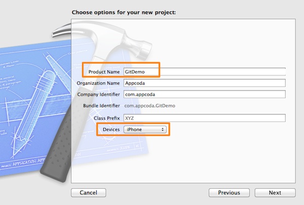 Version Control Xcode Project Template